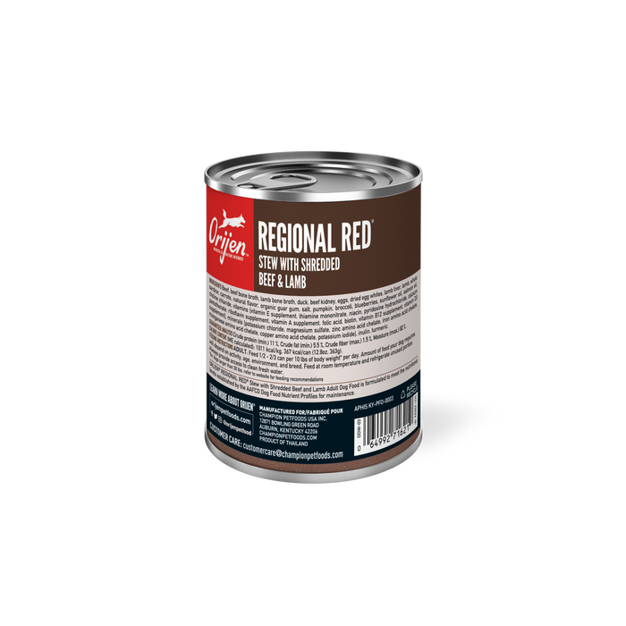 ORIJEN Premium Wet Dog Food Regional Red Stew, 12.8oz