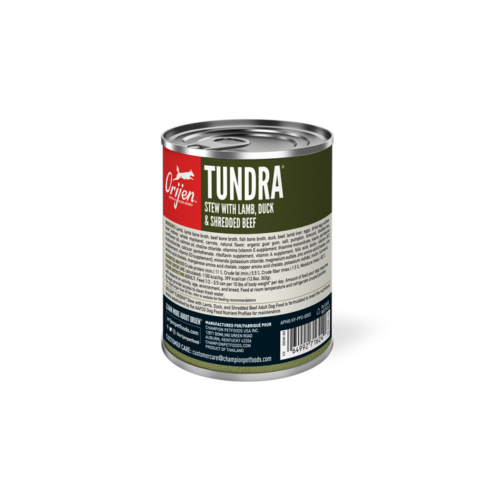 ORIJEN Premium Wet Dog Food Tundra Stew, 12.8oz