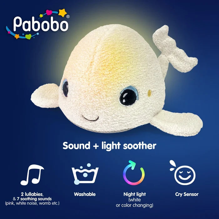 Pabobo Sound Soother Beluga Night Light (White)