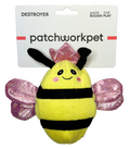 Patchwork Pet Prickles Queen Bee with Bumble Bee Dog Toy