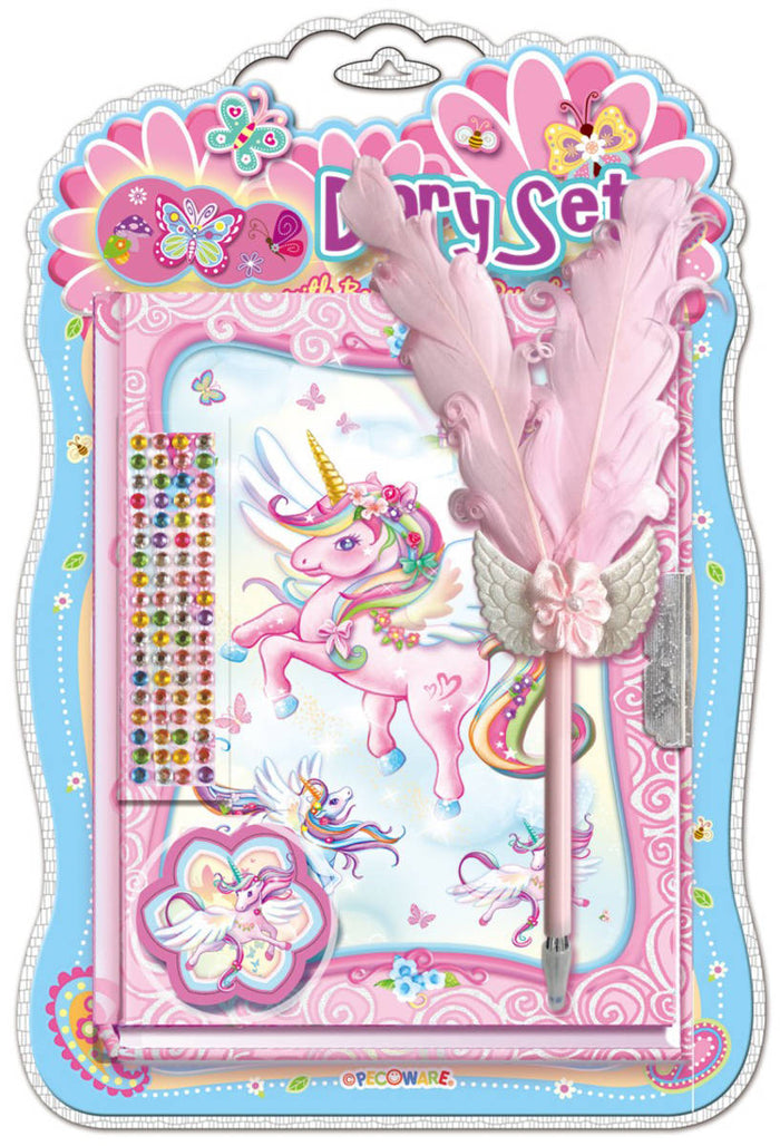 Pecoware Diary Set With Crown Pen