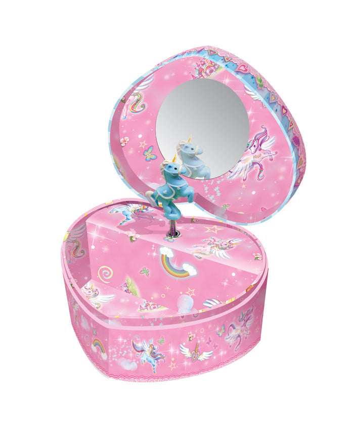 Pecoware Heart Shape Music Jewelry Box