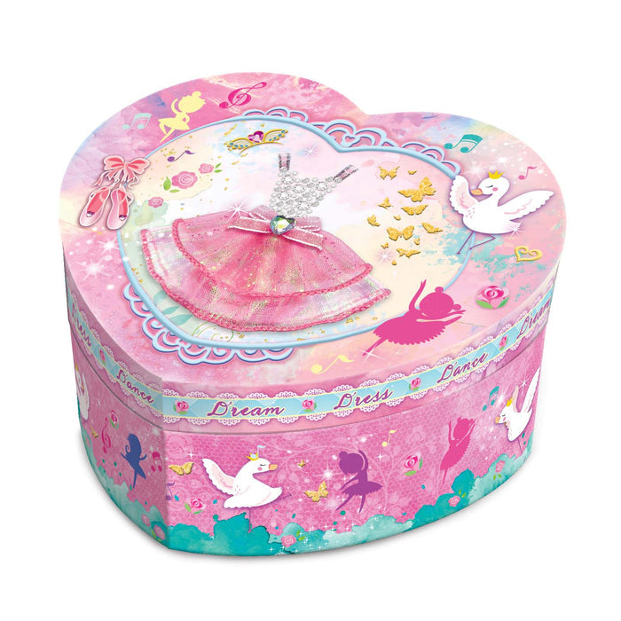 Pecoware Heart Shape Musical Jewelry Box