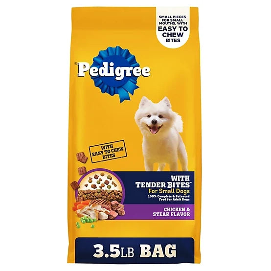 Pedigree Tender Bites for Small Dogs Adult Dry Dog Food