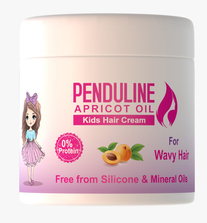 Penduline Kids Leave In Hair Cream with Apricot Oil For Wavy Hair (250ml)