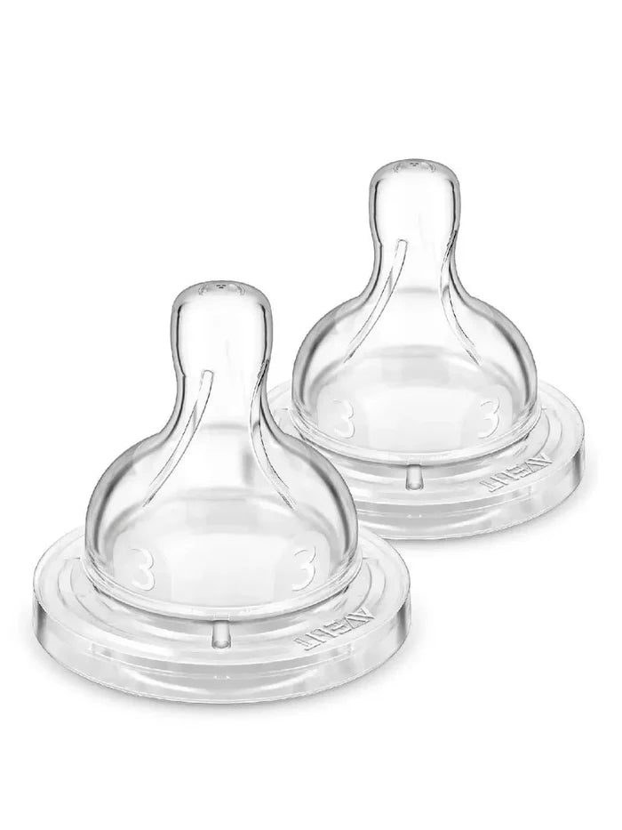 Philips Avent Anti Colic Teats (3 Months) - Pack of 2