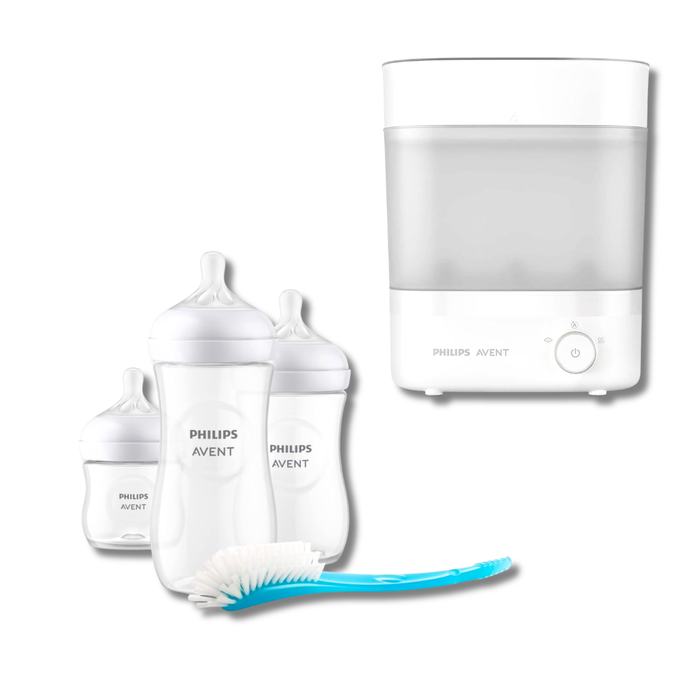 Philips Avent Bottle Sterilizer And Dryer + Free Natural 3.0 Feeding Newborn Gift Set Bundle