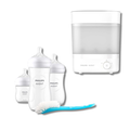 Philips Avent Bottle Sterilizer And Dryer + Free Natural 3.0 Feeding Newborn Gift Set Bundle