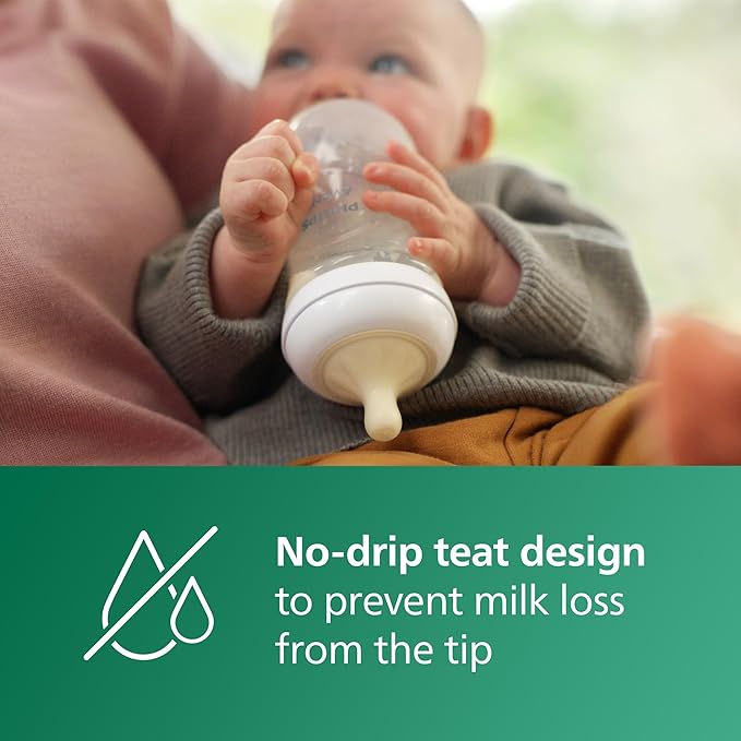 Philips Avent Natural Glass Feeding Bottle (3-6m, 240ml)