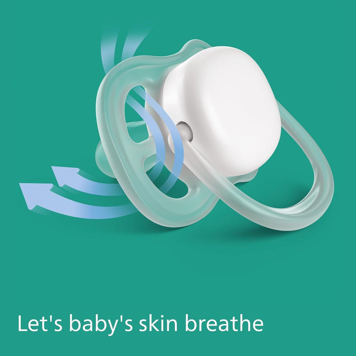 Philips Avent Ultra Air Pacifier (Boy, 6-18 Months Months) - Pack of 2