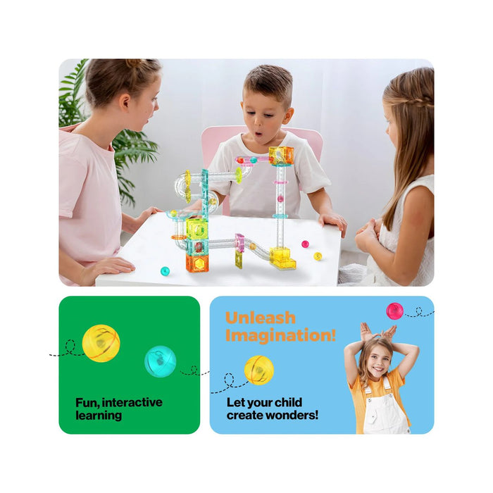 Picasso Magnetic Marble Run Launchr 80Pc