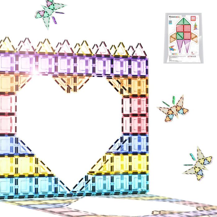 Picasso Magnetic Tiles 3D Classic (24 Pcs)