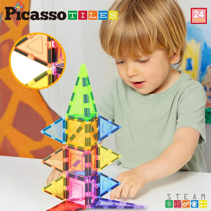 Picasso Magnetic Tiles 3D Classic (24 Pcs)