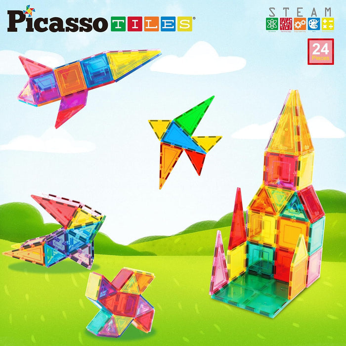 Picasso Magnetic Tiles 3D Classic (24 Pcs)