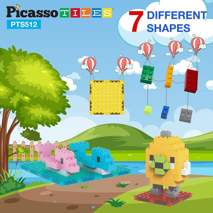 Picasso Magnetic Tiles Building Bricks (512 Pcs)