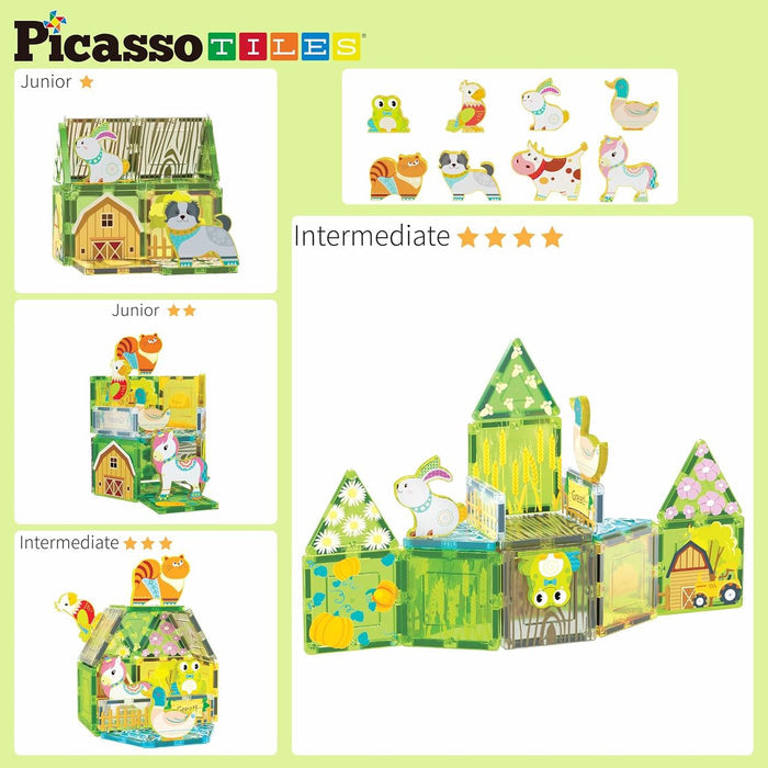 Picasso Magnetic Tiles Farm Set (26 Pcs)