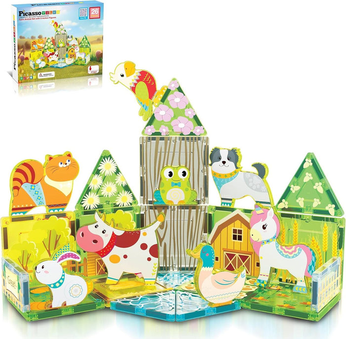 Picasso Magnetic Tiles Forest Set (26 Pcs)