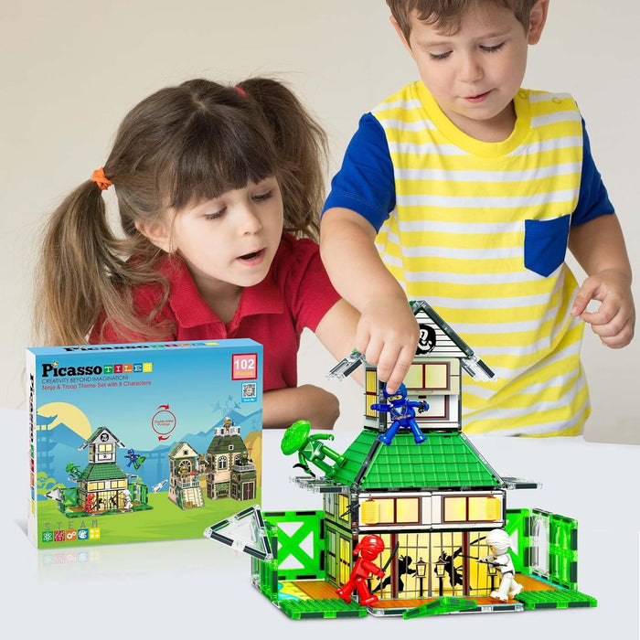 Picasso Magnetic Tiles Ninja Theme (102 Pcs)