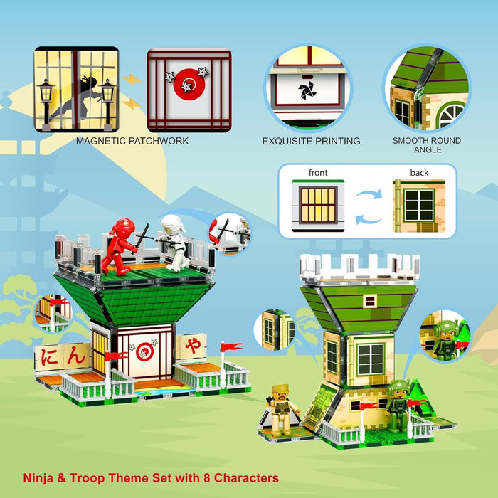 Picasso Magnetic Tiles Ninja Theme (102 Pcs)