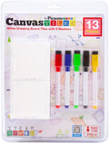 Picasso Magnetic White Board Tiles (13 Pcs)