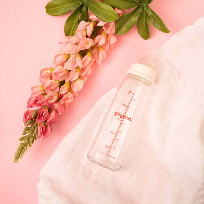 Pigeon Glass Slim Neck Bottle (240ml)