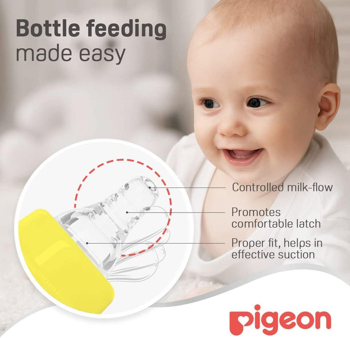 Pigeon Plastic Feeding Bottle With Handle (240ml)