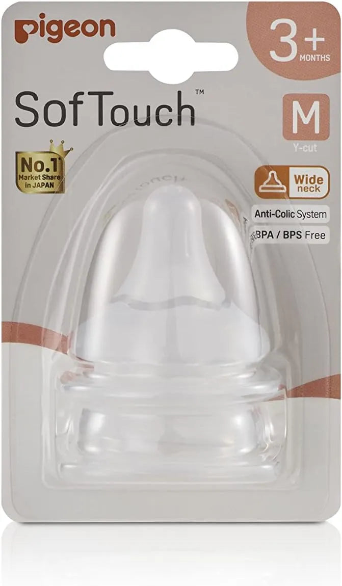 Pigeon Softouch WN3 Nipple Blister Pack (Pack of 2)