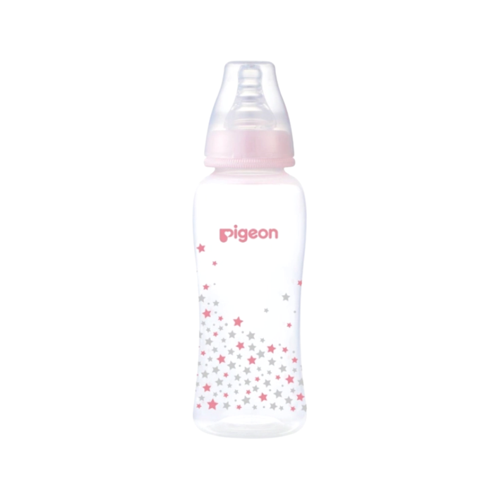 Pigeon Streamline Slim Neck Plastic Decorated Bottle