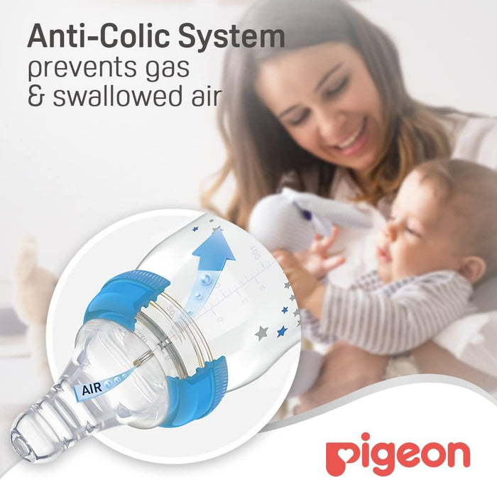 Pigeon Streamline Slim Neck Plastic Decorated Bottle