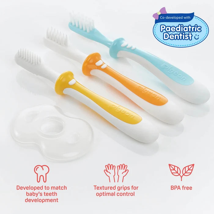 Pigeon Traning Toothbrush Lesson 123 Set
