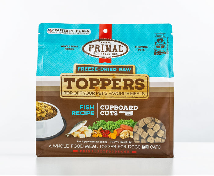 Primal 18oz Fish Cupboard Cuts Topper for Dogs & Cats