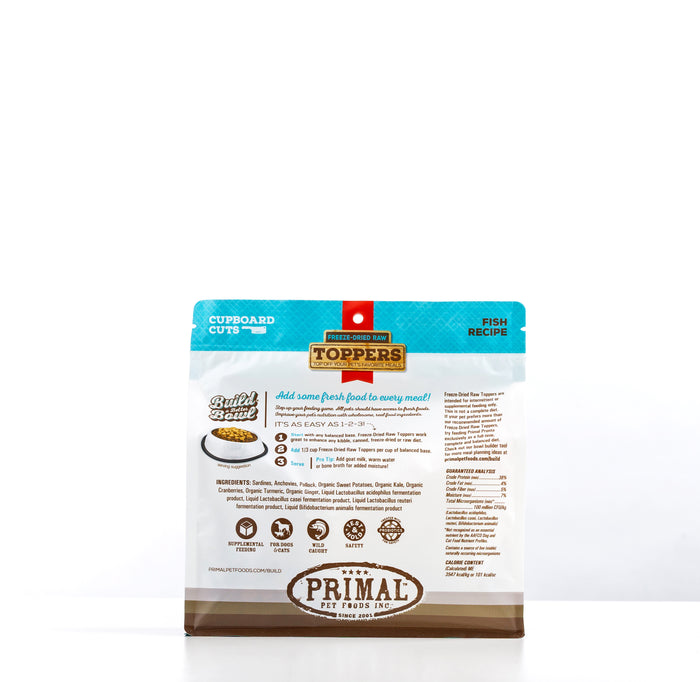Primal 18oz Fish Cupboard Cuts Topper for Dogs & Cats