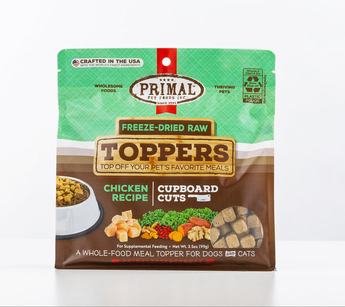 Primal 3.5oz Chicken Cupboard Cuts Topper for Dogs & Cats
