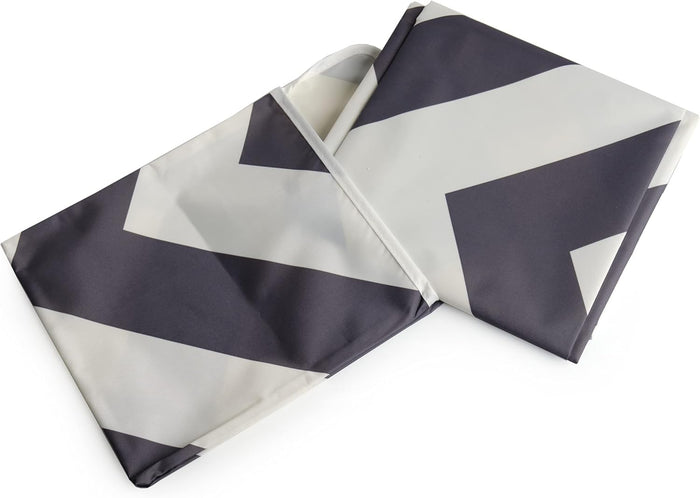 Prince Lionheart Catch All Floor Mat (Chevron Grey  & White)