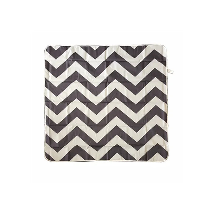 Prince Lionheart Catch All Floor Mat (Chevron Grey  & White)
