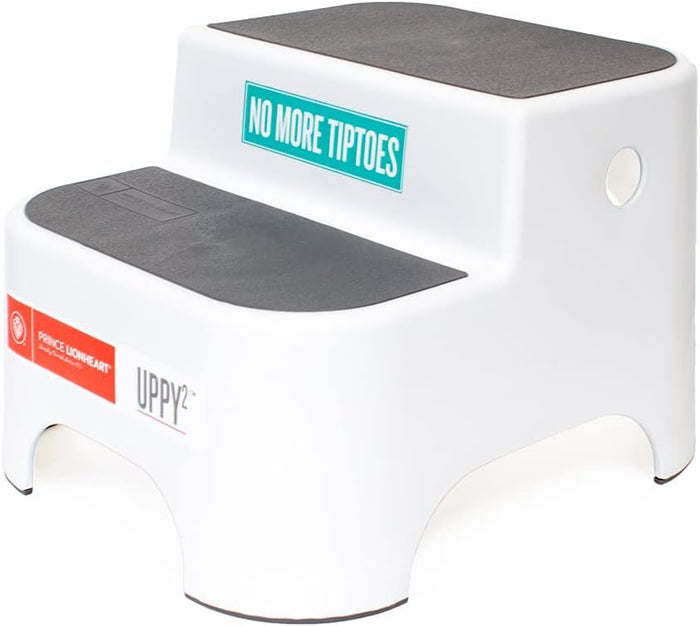 Prince Lionheart Dual Height UPPY2 Step Stool, Perfect Step Stool for Potty Training (Galactic Grey)
