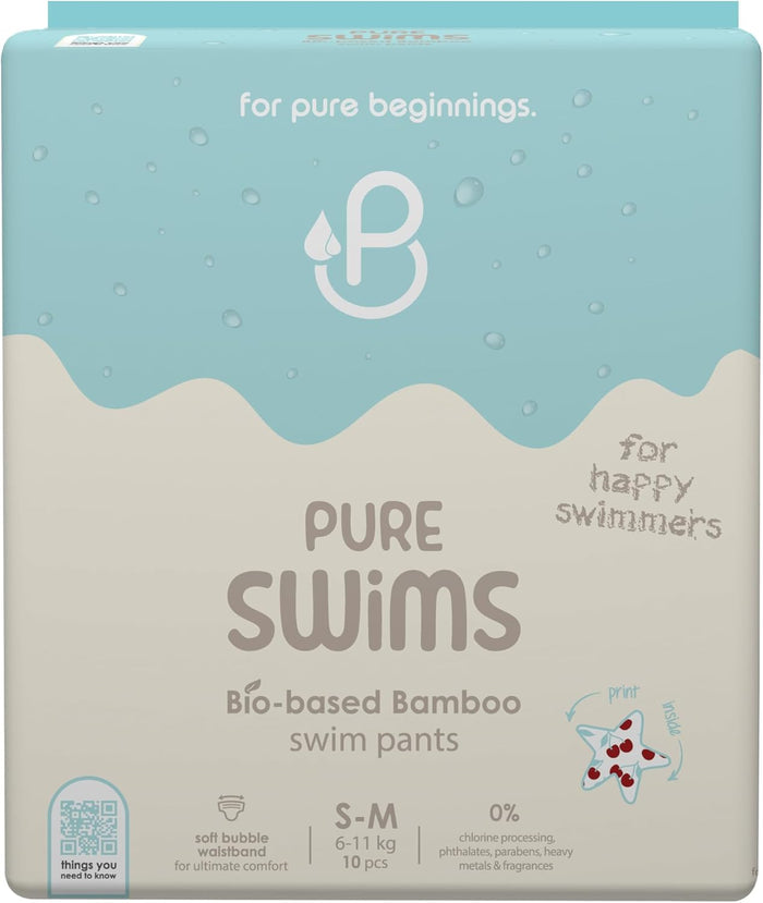 Pureborn Swims Bio Based Bamboo Swim Pants - Pack of 10