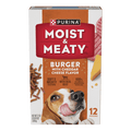Purina Moist and Meaty Burger With Cheddar Cheese Flavor Dry Soft Dog Food Pouches