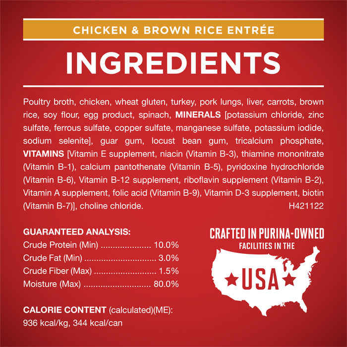 Purina ONE Tender Cuts in Gravy Chicken and Brown Rice, and Beef and Barley Entrees Wet Dog Food Variety Pack