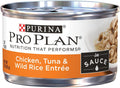 Purina Pro Plan Savor Adult Chicken, Tuna & Wild Rice in Sauce Entree Canned Cat Food