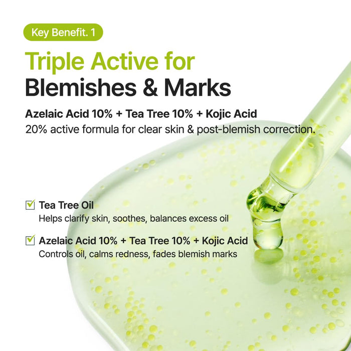 Purito Azelaic Acid 10 Kojic Tea Tree Serum (30ml)