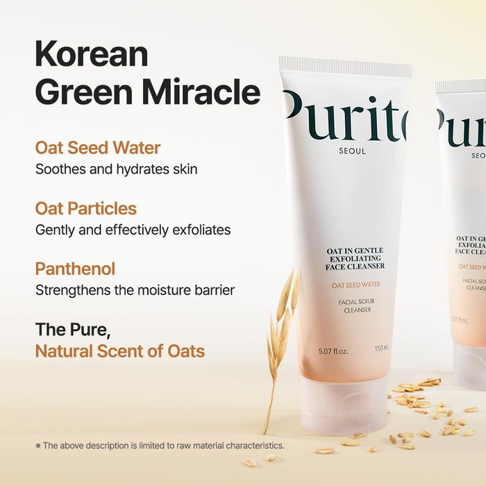 Purito Oat In Gentle Exfoliating Face Cleanser (150ml)