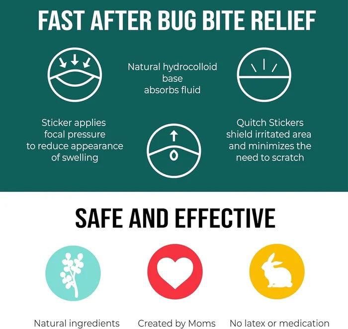 Quitch Bug Bite Itch Relief Patch Kids & Bug Bite Patch