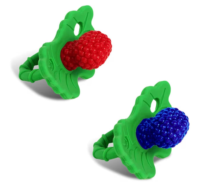 RaZbaby Chompy Teether Soft Silicone Teething Toy for Infants & Babies (3Months+)