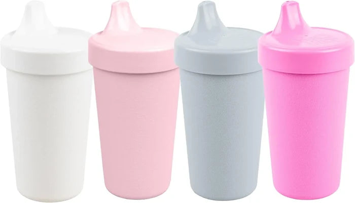 Re-Play Sippy Reusable Spill Proof Cups for Kids - Set of 4 (10 Oz)
