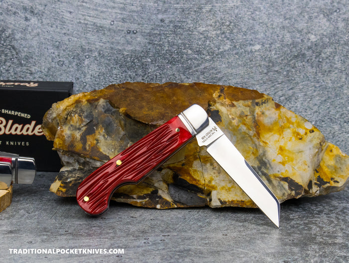 RoseCraft Blades Elk River Easy Open Jack Red Jigged Bone (RCT027-RJB)