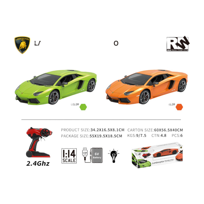 Rw 2.4G 1:14 Lamborghini Aventador LP 700-4 Remote Control Car