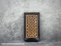 Sage Grouse Leather: Leather Knife Slip Lake Champlain "Swirled Red Dots"
