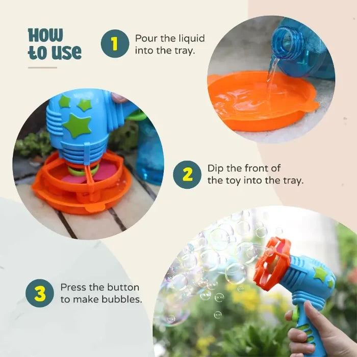 Sam Toys Bubble Gun (Blue)