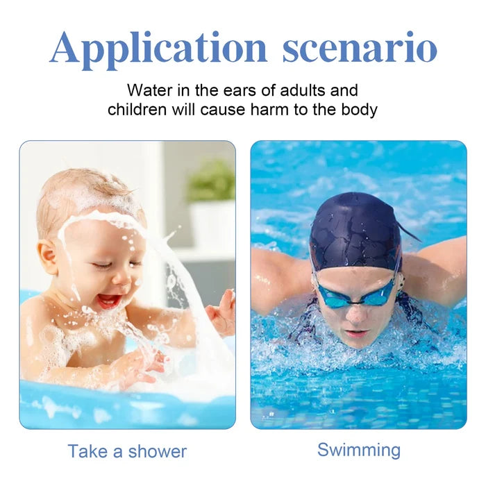 SEFUDUN Ear Covers for Shower 60 pcs ,Waterproof Ear Protector Covers.